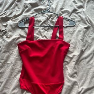 Red bodysuit